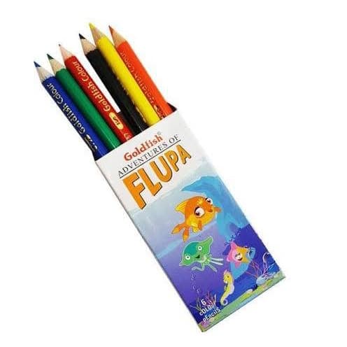 6 pencil colors