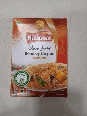 National bombay biryani powder 55g