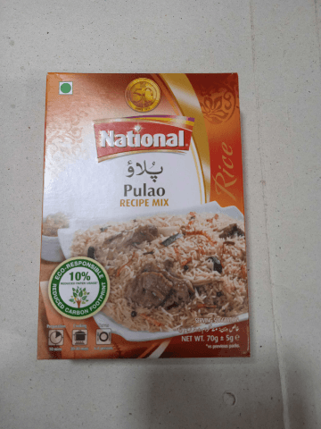 National pulao masala 70g