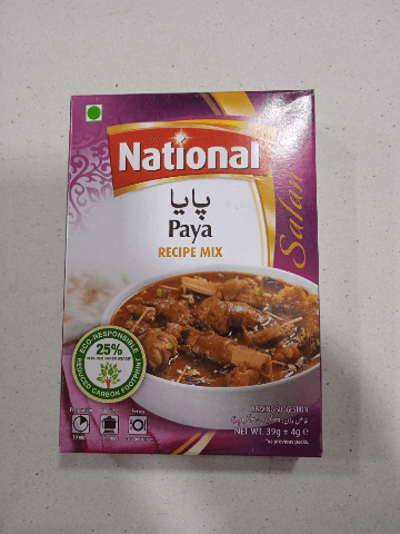 National paya mix 39g