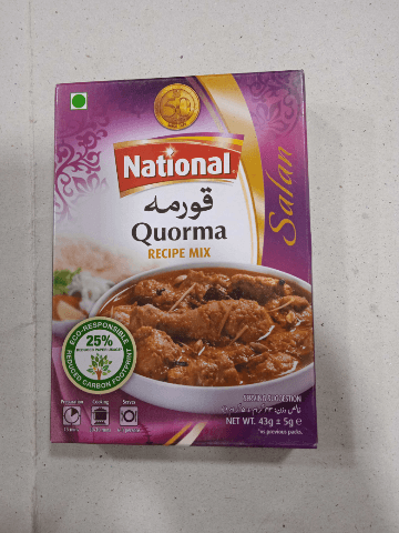 National qorma mix 43g