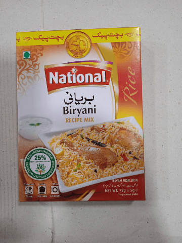 National biryani 78g