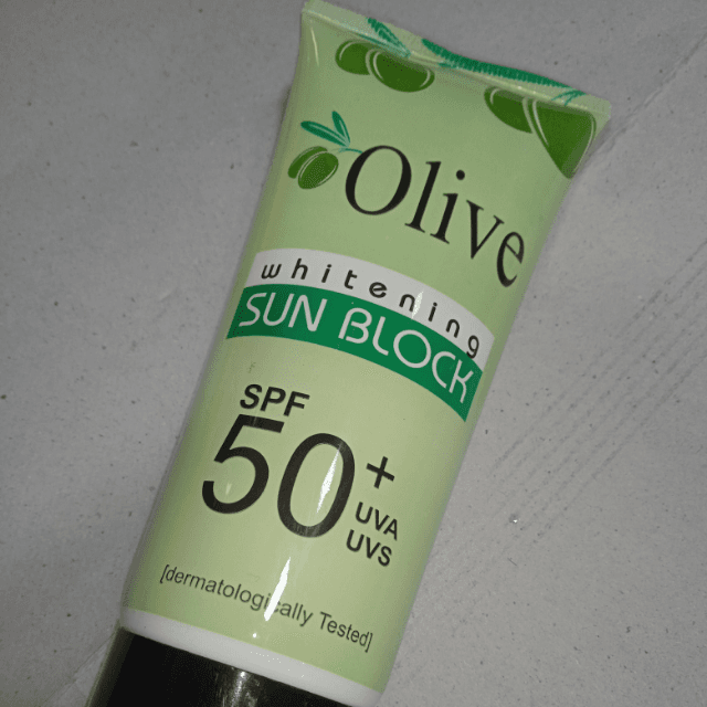Olive whitening sunblock