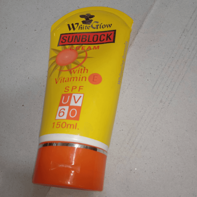 Whiteglow sunblock cream.