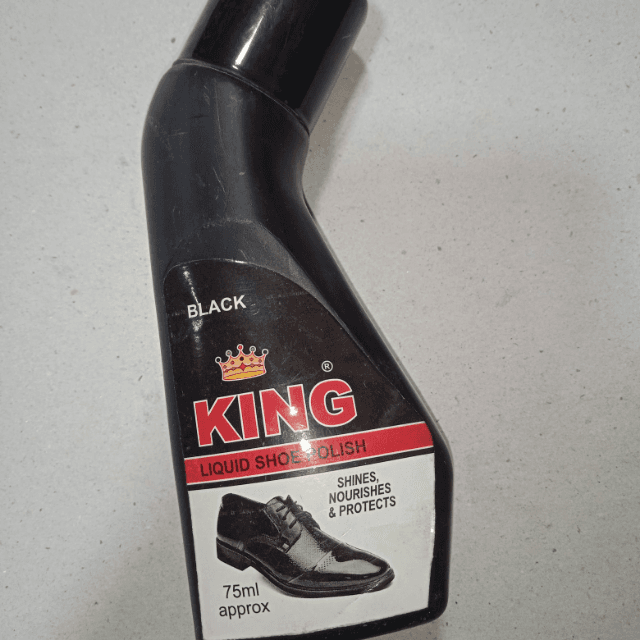 King Shoe liquid polish black